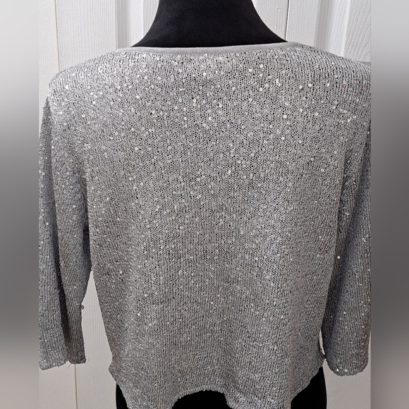 Alfani Women's Sequin Cardigan  Size M - Picture 5 of 7